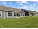 A sprawling backyard with lush green grass borders the home's patio, creating an ideal relaxation space at 16946 Cattle Hollow Ln, Noblesville, IN 46060