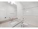 Bathroom featuring a vanity with stone countertop, a mirror, and a shower-tub combination at 19566 Wood Farm Pl, Westfield, IN 46074