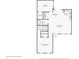 Detailed floor plan layout featuring the primary bedroom, kitchen, bathroom, and living room at 359 Terrace Ave, Indianapolis, IN 46225