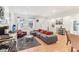 Bright living room with wood floors, contemporary decor, and an open layout at 359 Terrace Ave, Indianapolis, IN 46225