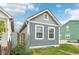 Charming home exterior with gray siding, white trim, and a fenced yard, perfect for relaxing at 359 Terrace Ave, Indianapolis, IN 46225