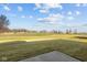 Large backyard with grassy area and patio at 3950 Bozeman Way, Bargersville, IN 46106