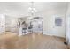 Eat-in kitchen featuring stainless steel appliances, modern countertops and fixtures, and a breakfast bar at 1038 White Oak Dr, Plainfield, IN 46168