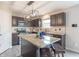 Kitchen with granite countertops, island, and stainless steel appliances, ready for cooking at 14446 Chapelwood Ln, Fishers, IN 46037