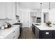 Stylish kitchen featuring an island, modern appliances, and sleek cabinetry at 17366 Newton Main St, Westfield, IN 46074