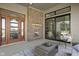 Cozy patio area with an outdoor fireplace and comfortable seating at 17366 Newton Main St, Westfield, IN 46074