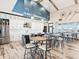 The club house boasts a well-equipped kitchen with modern appliances, an island, and bar stool seating at 1567 Hanover St, Danville, IN 46122