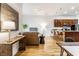 Open concept living space with a kitchen, living room and dining area at 233 E Saint Joseph St # 3E, Indianapolis, IN 46202