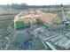 Aerial view of home under construction showing structural beams and ZIP System sheathing at 2974 S Kings Way, New Palestine, IN 46163