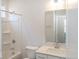 Clean bathroom featuring a shower-tub combo, toilet, and vanity with modern fixtures and storage at 3917 Holly Brook Dr, Westfield, IN 46062