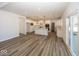 Modern kitchen with white cabinets, an island, and stainless steel appliances at 4958 Reavie Ct, Noblesville, IN 46062