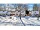 Small house with red shutters and snowy yard at 2123 Pamela Dr, Indianapolis, IN 46220