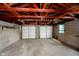 Two-car garage with concrete floor and high ceilings at 1715 Union St, Indianapolis, IN 46225