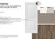 Interior door with a white finish and carpet and vinyl flooring samples at 7340 W County Road 600 Rd, McCordsville, IN 46055