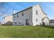 Two story house with white siding and a spacious backyard at 800 Gondola Run, Greenfield, IN 46140