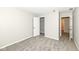 Carpeted bedroom showcasing neutral walls, a closet, and an open doorway at 4007 Bullfinch Way, Westfield, IN 46062