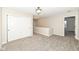 Upstairs hallway with carpet flooring and sliding door closet at 4007 Bullfinch Way, Westfield, IN 46062