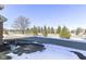 View of the street and front yard with a bit of snow on the ground at 4007 Bullfinch Way, Westfield, IN 46062