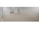 Spacious bedroom features neutral carpet and is adjacent to the bathroom at 10603 Banyan Wood Ct, Indianapolis, IN 46239