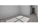 Spacious bedroom with neutral walls, plush carpeting and a walk-in closet at 3509 Wrangler Dr, Bargersville, IN 46106