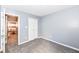 Bedroom with view of kitchen and closet at 4702 Amber Wood Ln, Indianapolis, IN 46235