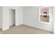 Bright bedroom features a sliding door closet and one large window at 68 Sterling Pl, New Whiteland, IN 46184