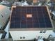Aerial view of a house with solar panels on the roof at 13834 Keams Dr, Fishers, IN 46038