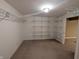 Large walk-in closet with wire shelving and hanging rods at 13834 Keams Dr, Fishers, IN 46038