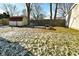 Backyard with shed, fire pit, and wooden fence at 502 E 9Th St, Sheridan, IN 46069