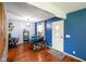 Bright home office area with stylish decor, ample storage, and natural lighting at 56 Hadley Woodland St, Mooresville, IN 46158
