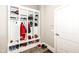 Convenient mudroom with bench seating, cubbies, and ample storage at 520 Bridgemont Ln, Carmel, IN 46032