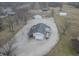 Aerial view of the property showing buildings and overall layout of land at 11197 N Gasburg Rd, Mooresville, IN 46158