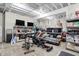 Basement featuring exercise equipment on a clean floor, ready for workouts or recreational activities at 3441 S Overlook Pass, New Palestine, IN 46163