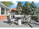 A stylish deck with comfortable seating, perfect for entertaining or relaxing outdoors at 3441 S Overlook Pass, New Palestine, IN 46163