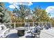 Spacious outdoor deck with comfortable seating, perfect for entertaining or relaxing at 3441 S Overlook Pass, New Palestine, IN 46163