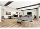 Spacious finished basement game room featuring a ping pong table, bar, and media area at 3441 S Overlook Pass, New Palestine, IN 46163