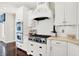 Stylish kitchen details include white subway tile backsplash, stainless steel appliances, and custom cabinetry at 3441 S Overlook Pass, New Palestine, IN 46163