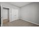 This bedroom has neutral carpet, a double door closet and a windowless entryway at 16689 Cattle Hollow Ln, Noblesville, IN 46060