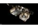 Damaged house requiring renovations, shown in an aerial view at 4726 E 210 N, Lebanon, IN 46052