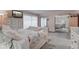 Bright bedroom showcasing white furnishings and a sliding mirror closet, offering a serene retreat at 2856 Jamieson Ln, Indianapolis, IN 46268