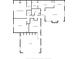 Detailed floorplan of the house with dimensions, highlighting the layout of rooms at 2856 Jamieson Ln, Indianapolis, IN 46268
