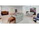 Inviting living space featuring a piano, floral sofa, and views of the home's interior at 2856 Jamieson Ln, Indianapolis, IN 46268