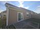 Small backyard with a patio and sliding glass door at 3538 Heathcliff Ct, Westfield, IN 46074