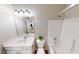 Cozy bathroom featuring tub, vanity, and toilet provides functionality at 3538 Heathcliff Ct, Westfield, IN 46074