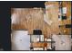 Birds eye view shows house floorplan with several rooms and appliances at 3538 Heathcliff Ct, Westfield, IN 46074