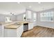 Modern kitchen with stainless steel appliances and white cabinets at 3538 Heathcliff Ct, Westfield, IN 46074