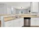 Modern kitchen with stainless steel appliances and white cabinets at 3538 Heathcliff Ct, Westfield, IN 46074