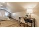 Bright bedroom with built-in workspace and plenty of natural light at 5009 E Michigan E St, Indianapolis, IN 46201