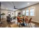 Open concept dining area with a four-person table and modern chairs at 5009 E Michigan E St, Indianapolis, IN 46201