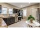 Modern kitchen with dark cabinets and stainless steel appliances at 5009 E Michigan E St, Indianapolis, IN 46201